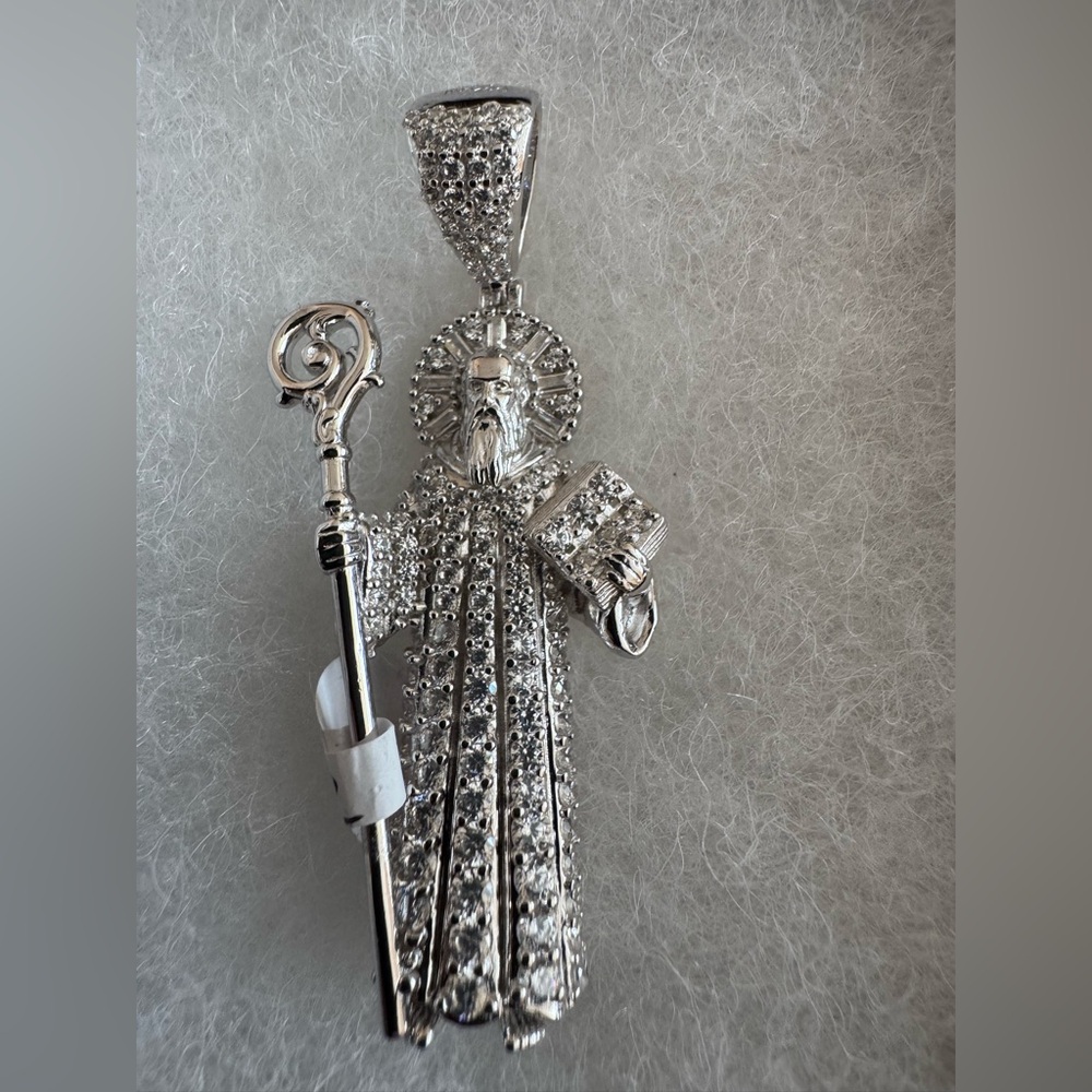 St Benedict silver San Benito dije plata 925
